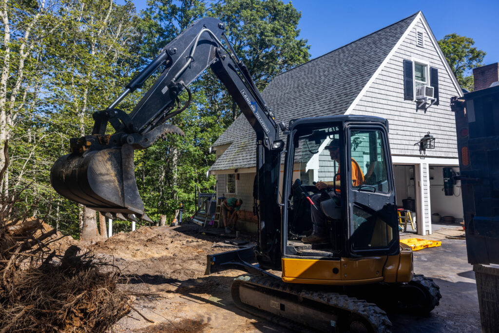 Expert trenching services by Land Revolution on Cape Cod