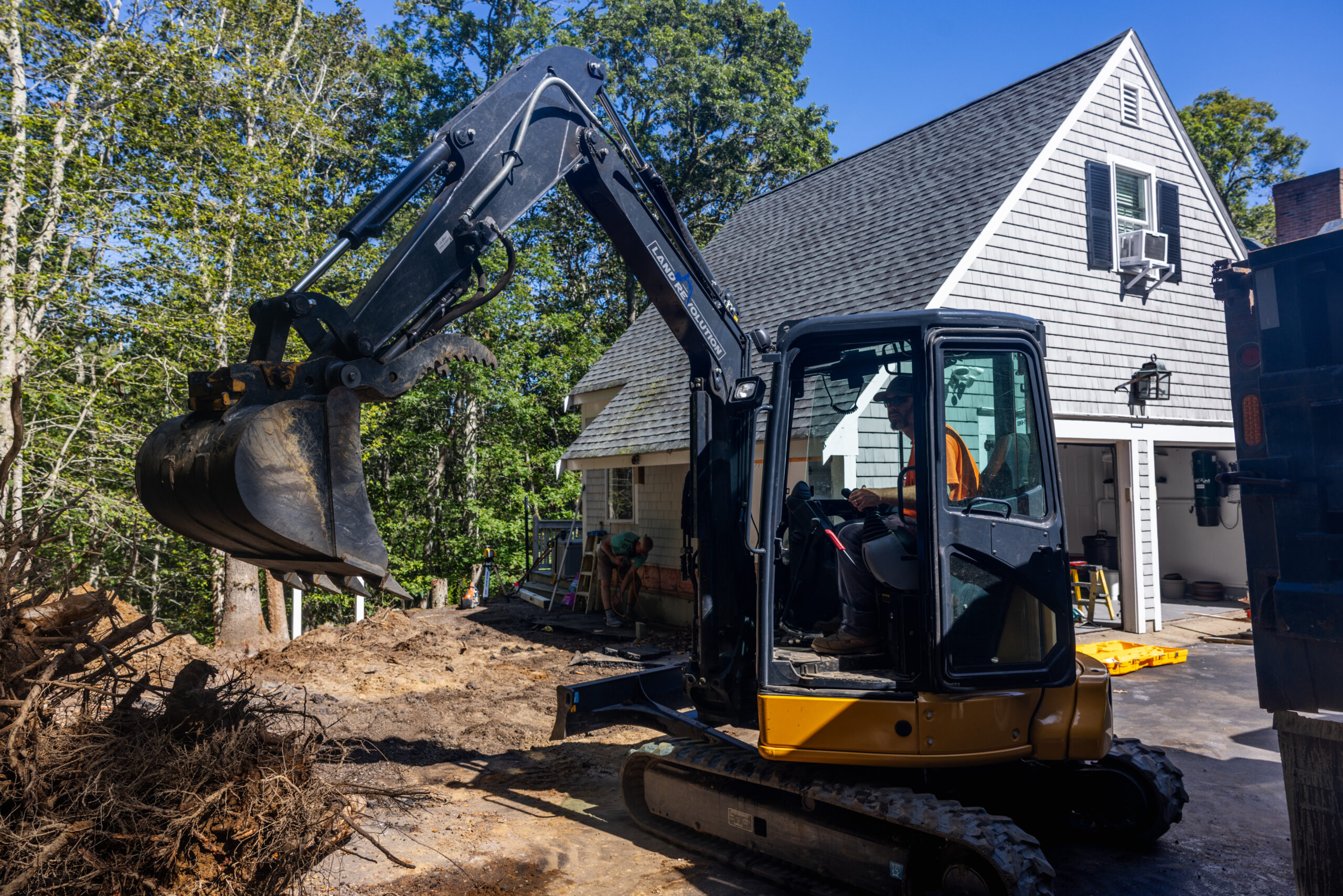 Expert trenching services by Land Revolution on Cape Cod